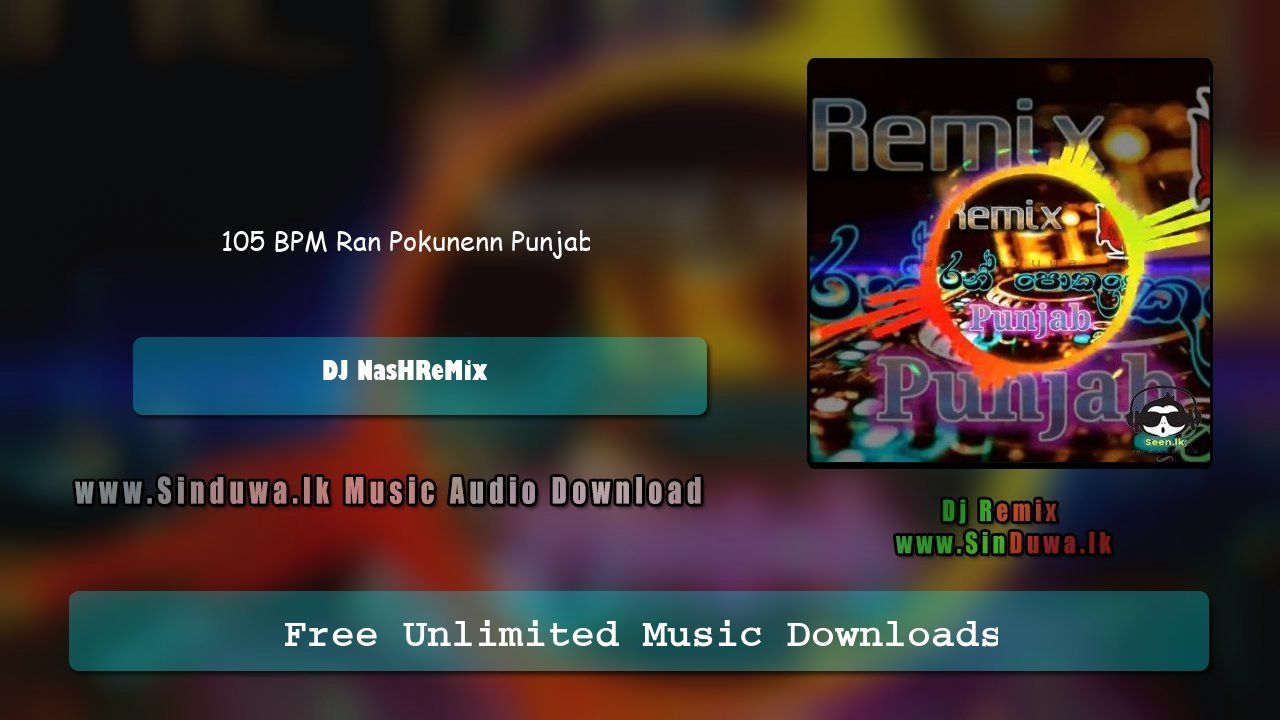 105 BPM Ran Pokunenn Punjab by DJ NasHReMix song cover