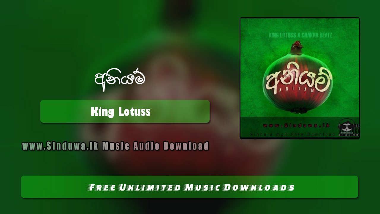Aniyam by King Lotuss song cover