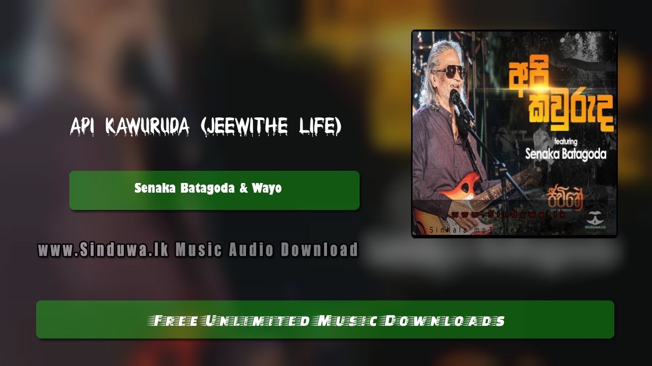 Api Kawuruda (Jeewithe Life) by Senaka Batagoda & Wayo song cover