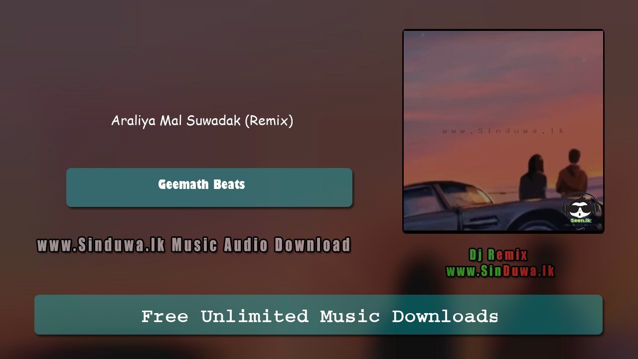 Araliya Mal Suwadak (Remix) by Geemath Beats song cover