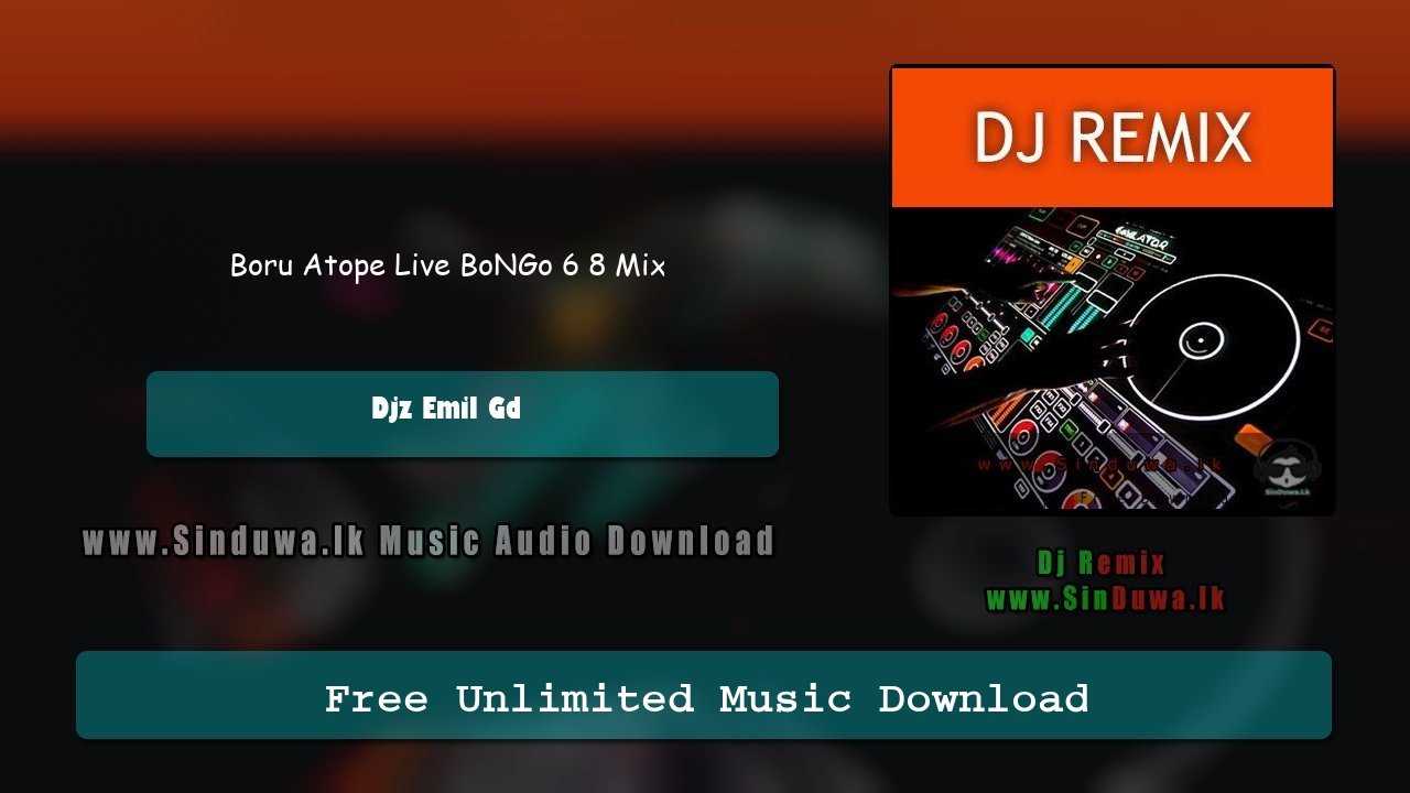 Boru Atope Live BoNGo 6 8 Mix