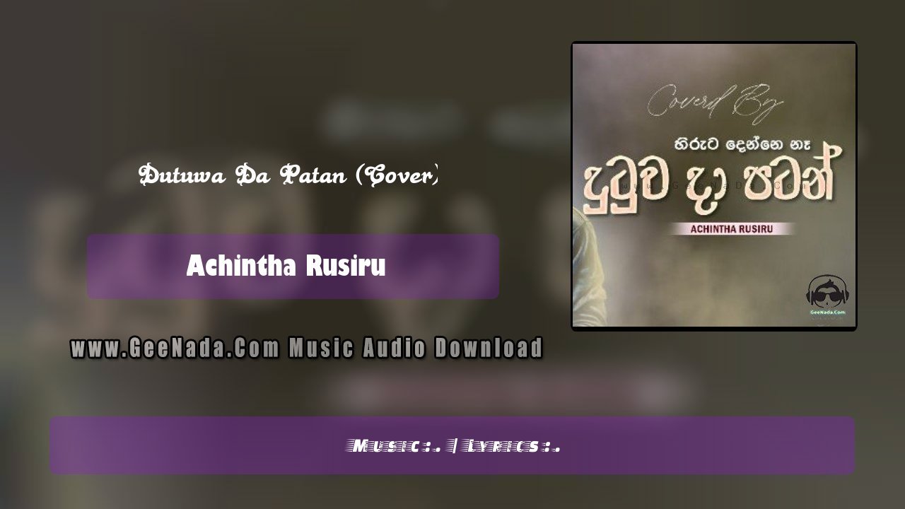 Dutuwa Da Patan (Cover)
