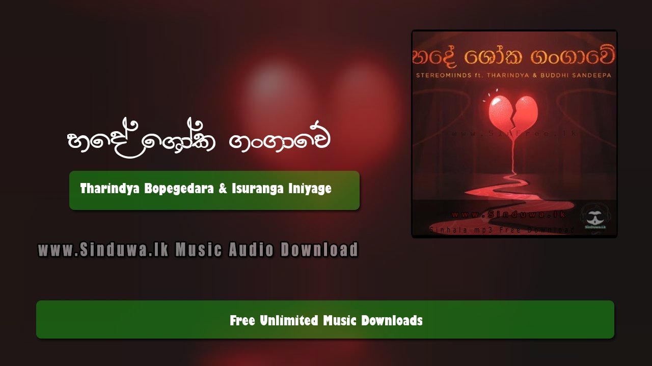 Hade Shoka Gangawe by Tharindya Bopegedara & Isuranga Iniyage song cover