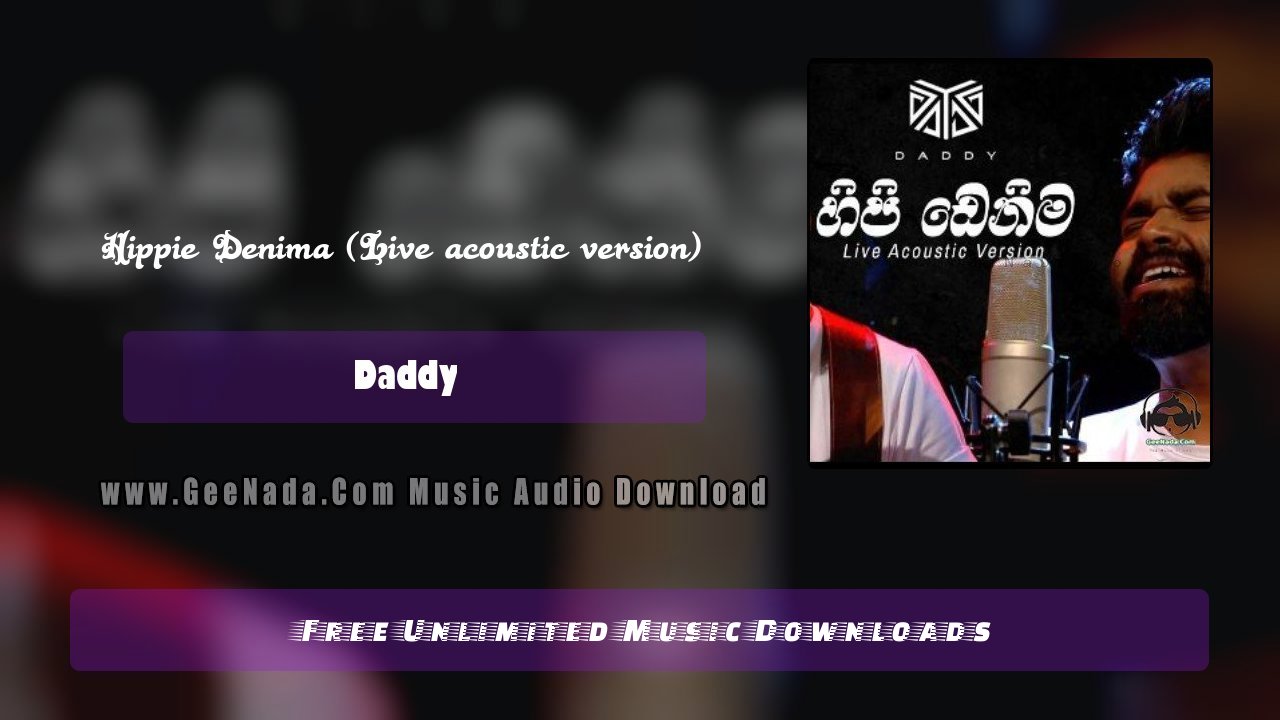 Hippie Denima (Live acoustic version)