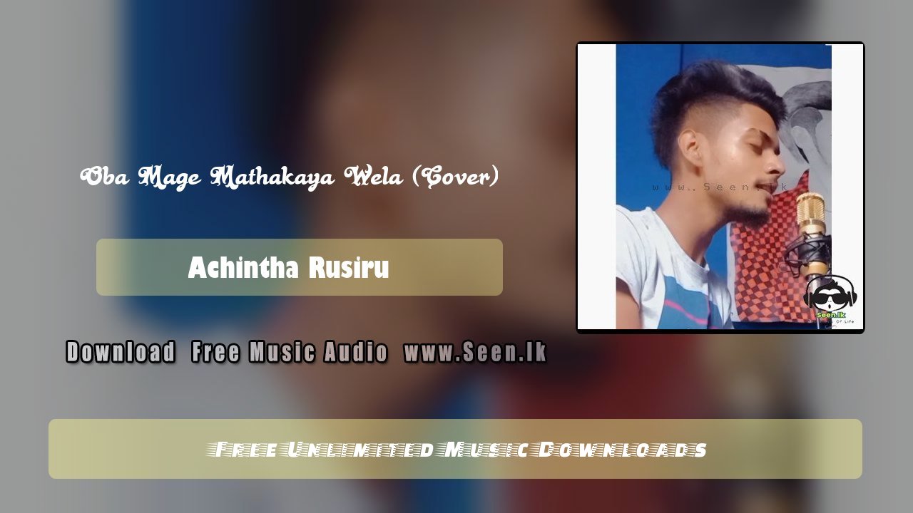 Oba Mage Mathakaya Wela (Cover)