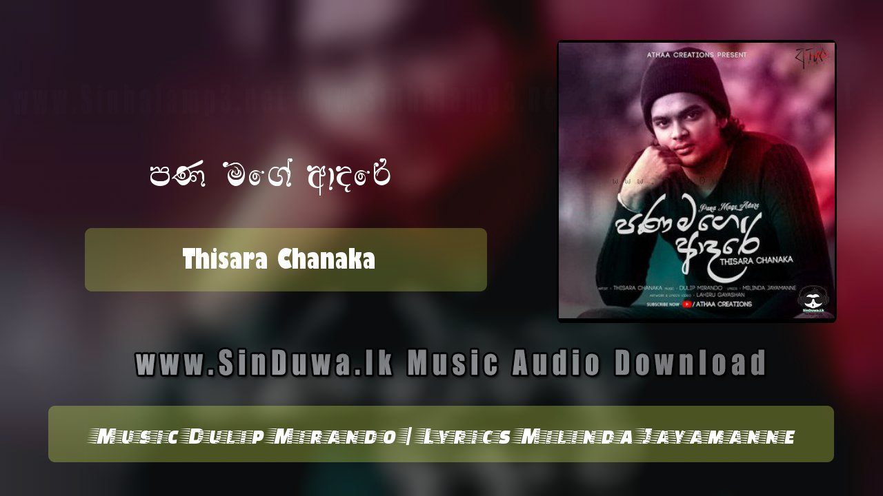 Pana Mage Adare by Thisara Chanaka song cover
