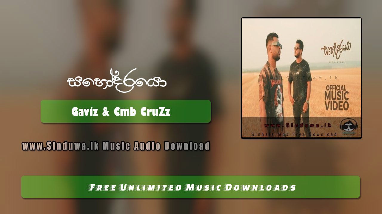 Sahodarayo by Gaviz & Cmb CruZz song cover