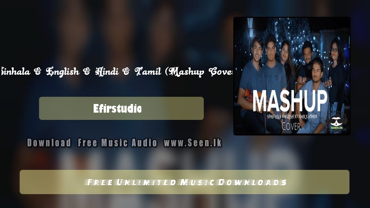 Sinhala & English & Hindi & Tamil (Mashup Cover)