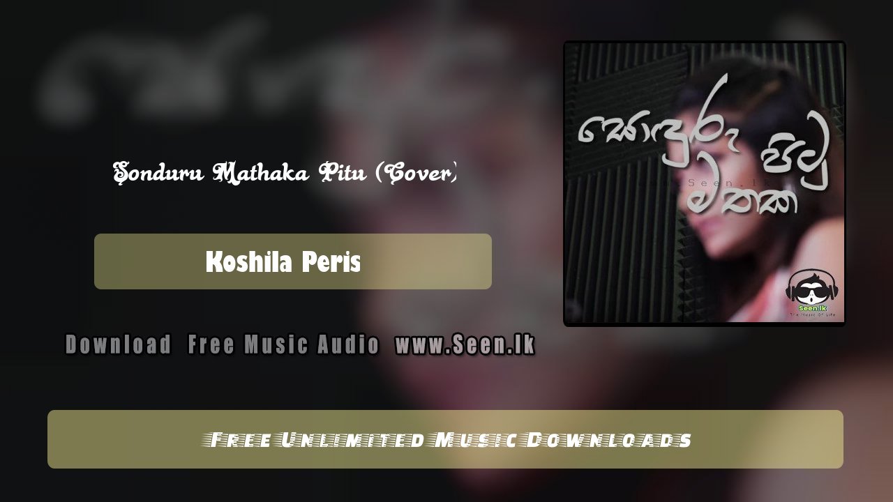 Sonduru Mathaka Pitu (Cover)
