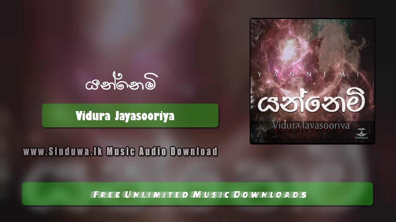 Yannemi by Vidura Jayasooriya song cover